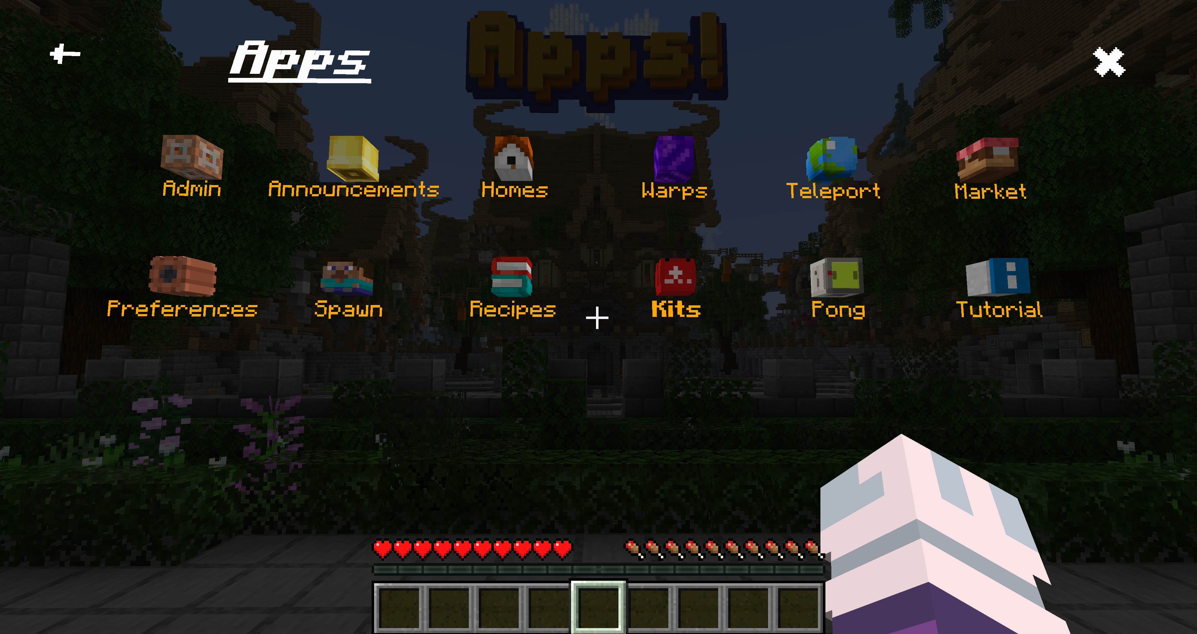 TradiaSMP Panel Hauptmenü